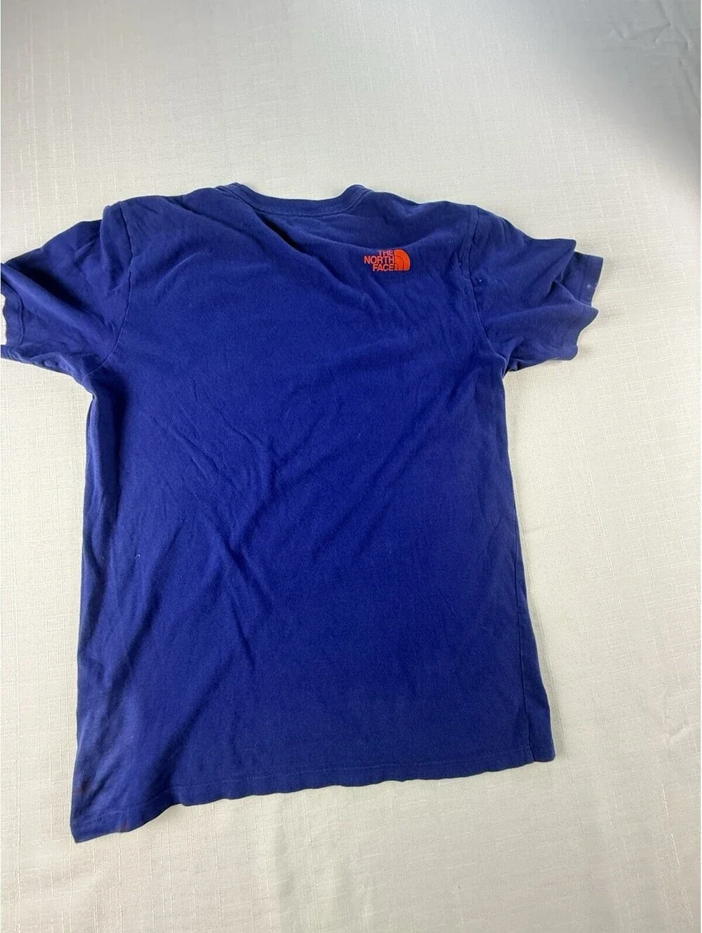 The North Face Graphic Logo T Shirt Men’s Small Blue Red Short Sleeve Cotton Tee